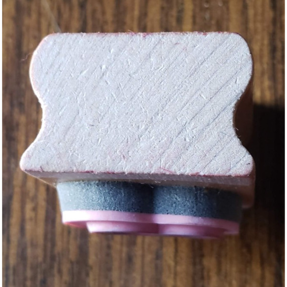 Lot of 18 Random Letters 1x1 Inch Wood Mounted Rubber Stamps - Picture 4 of 8